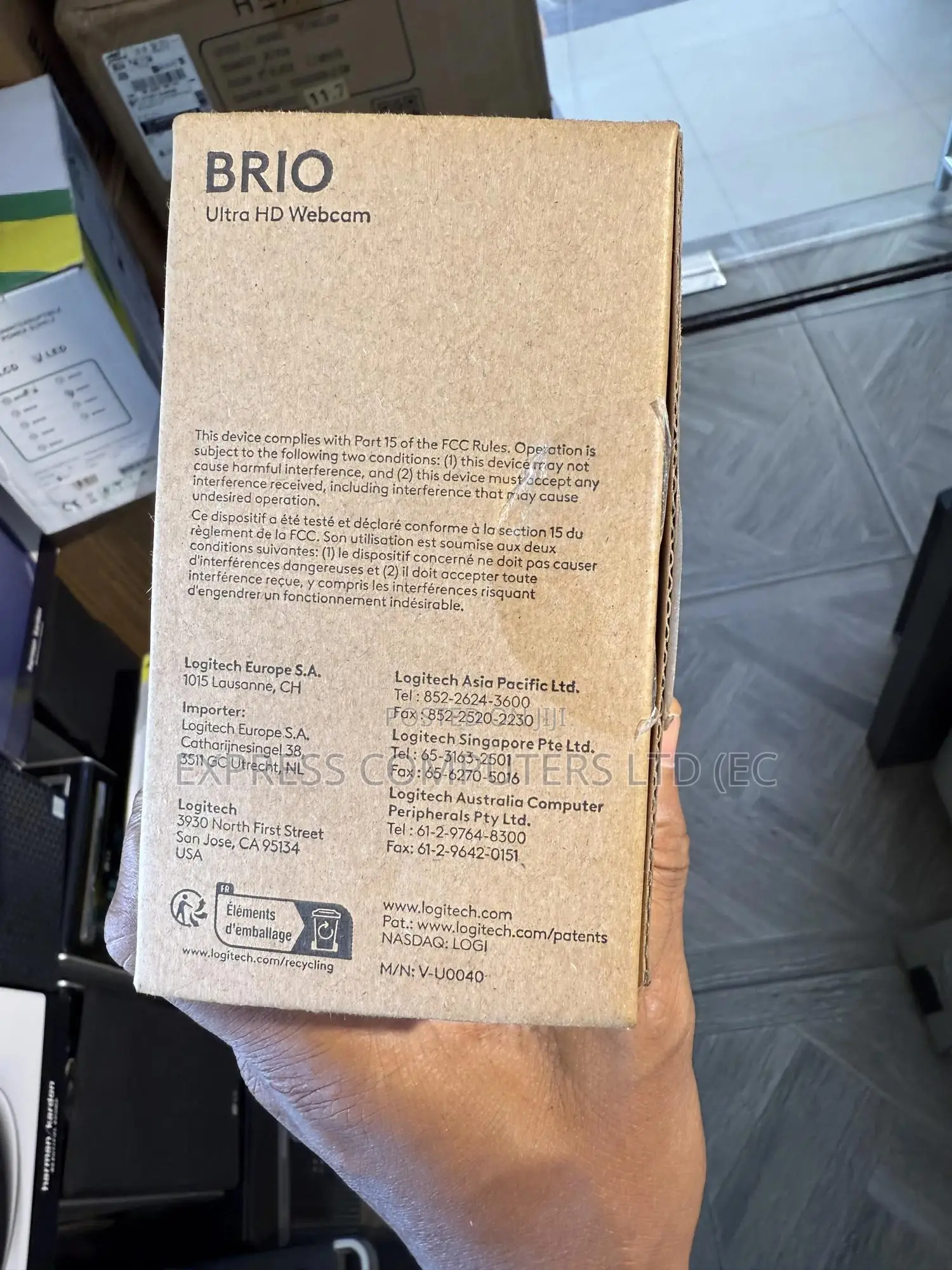 Logitech Brio Webcam: Ultra Hd Video, Noise-Canceling Mic,