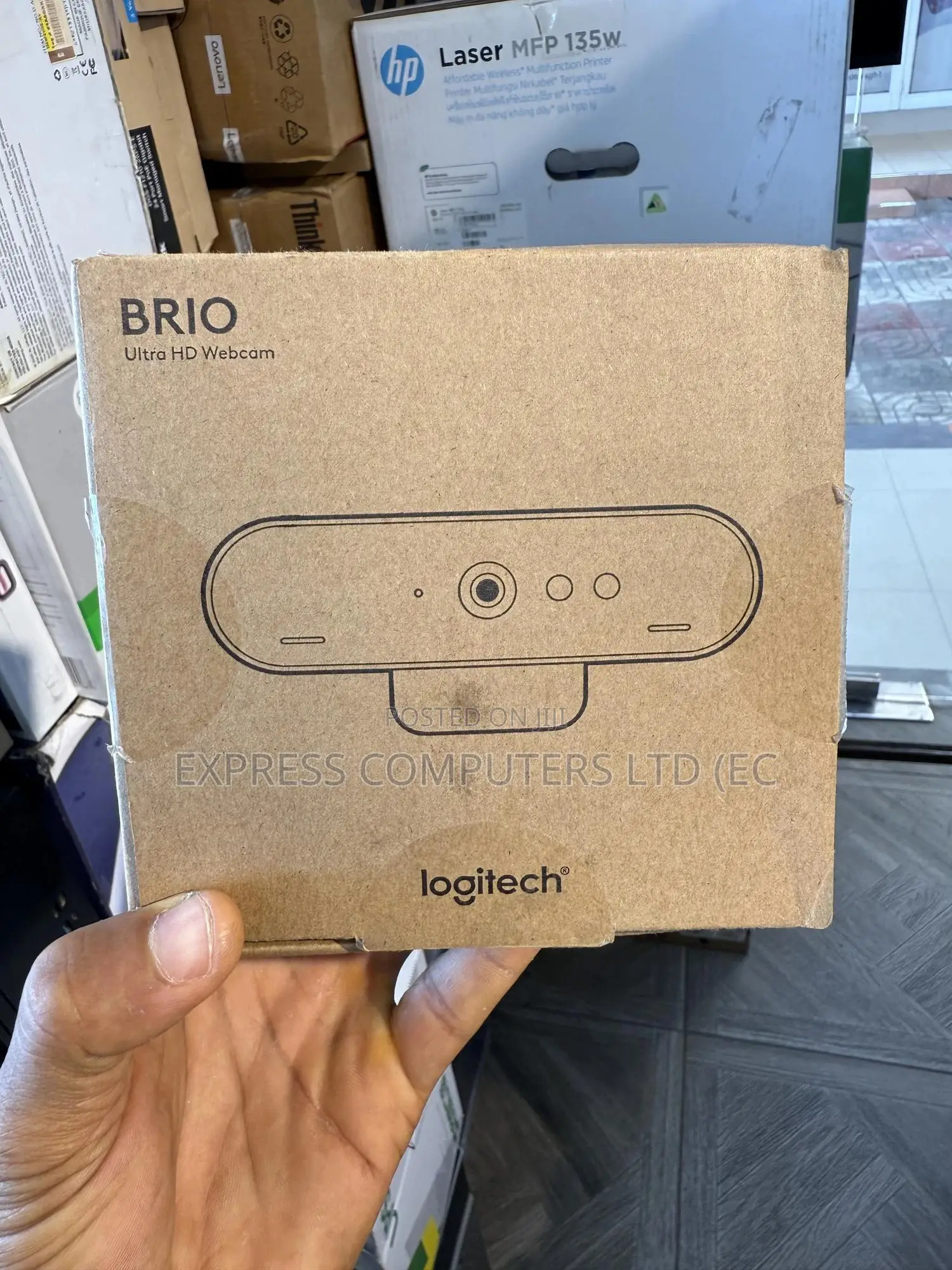 Logitech Brio Webcam: Ultra Hd Video, Noise-Canceling Mic,