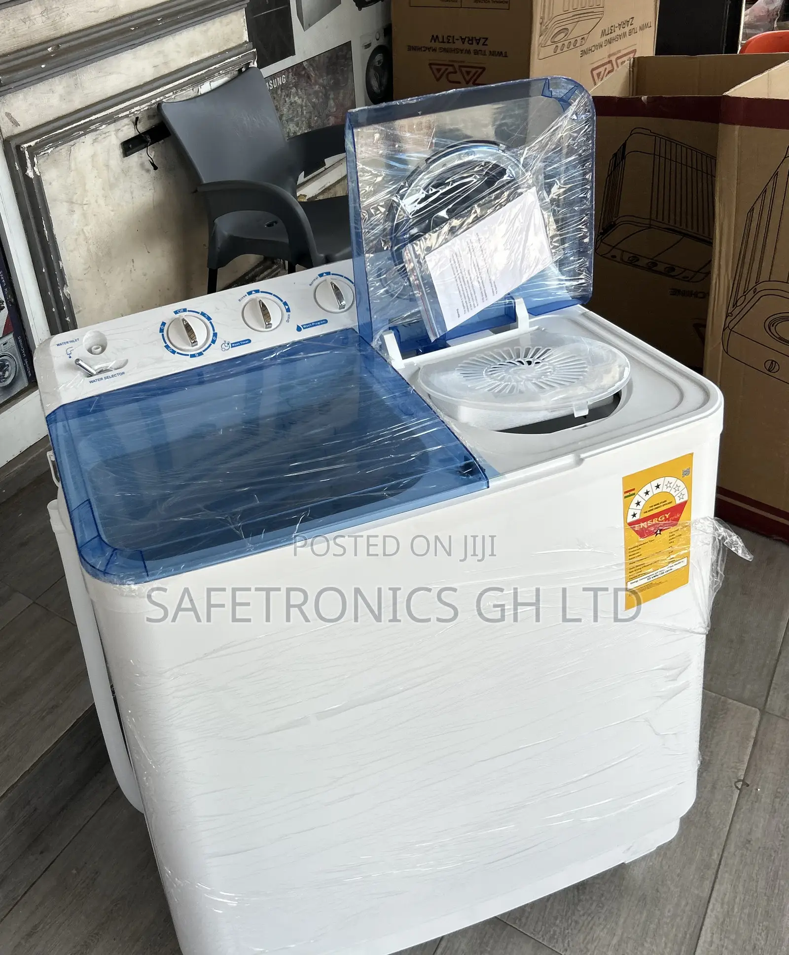 Electric White Zara 11kg Topload Semiautomatic Washer