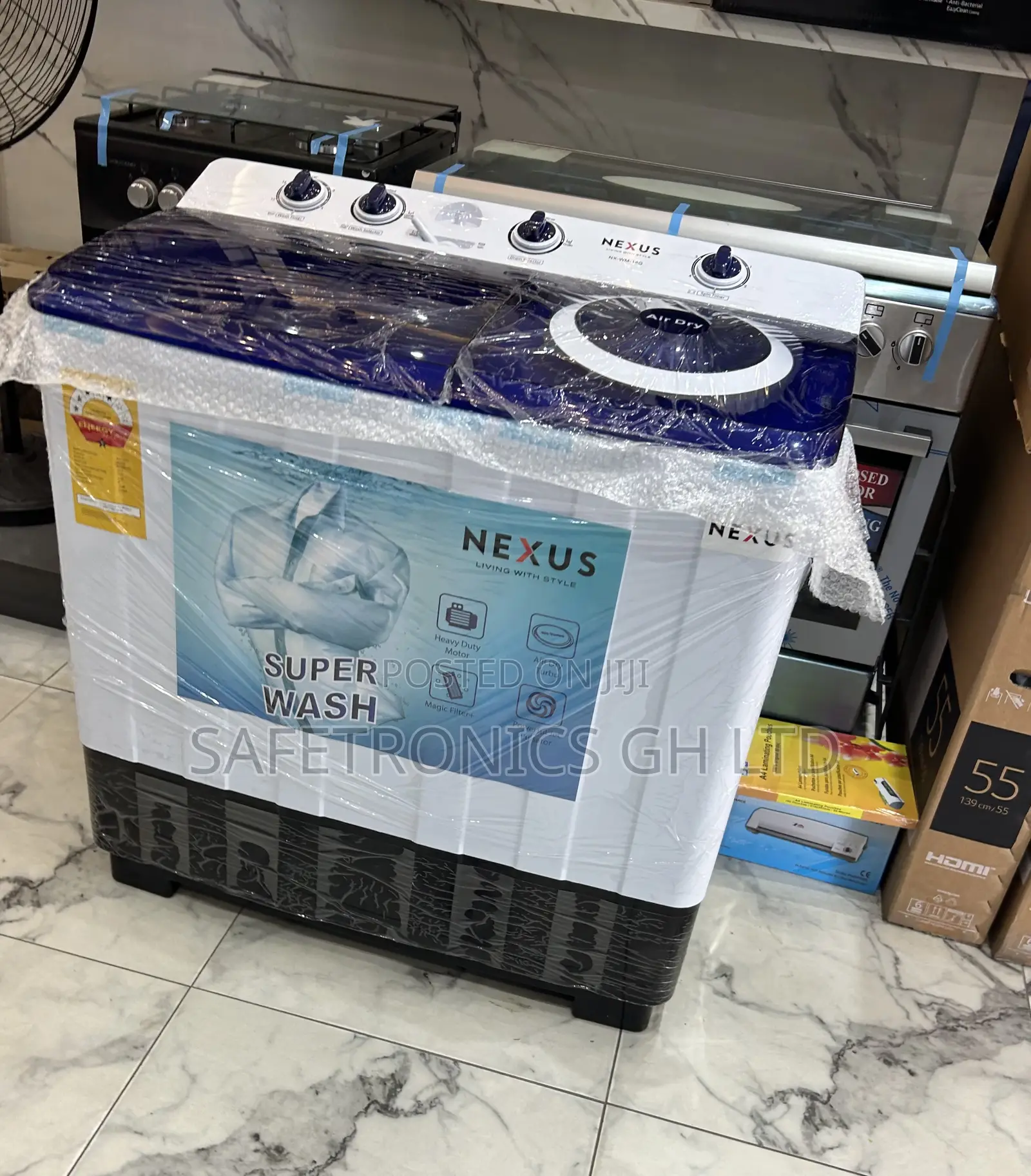 Efficiency White 15.0kg Topload Semiautomatic Nexus Washer