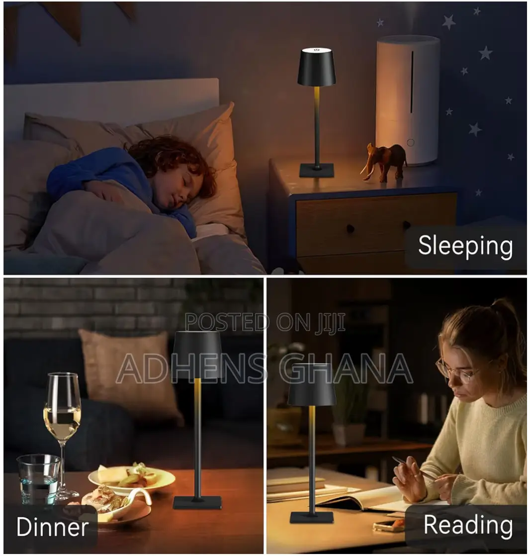 Cordless Led Table Lamp, Rechargeable 4000mah Battery, Touch Dimming