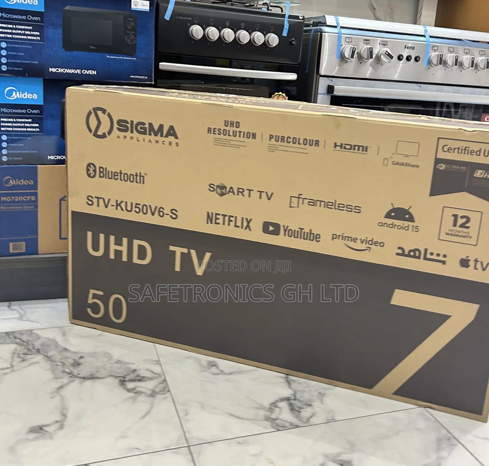 Shop New Sigma 50 Inch Smart Frameless Android Led Uhd Tv