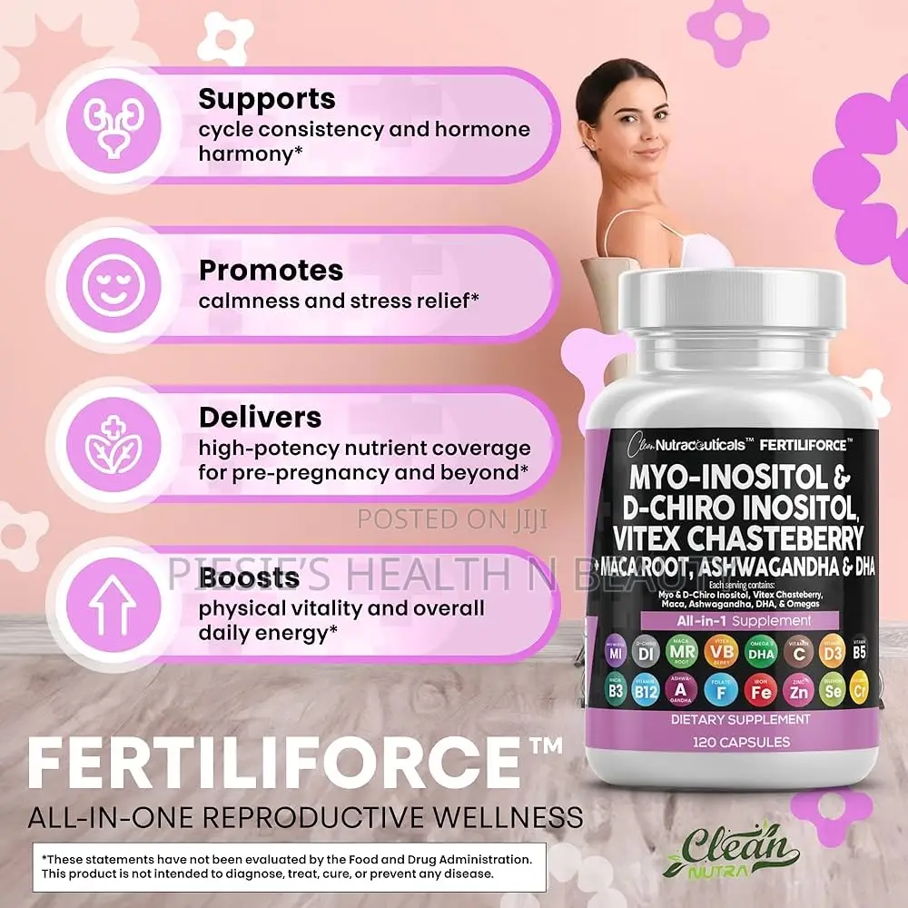 Clean Nutraceuticals Myo-Inositol D-Chiro Inositol 2050mg Fertility