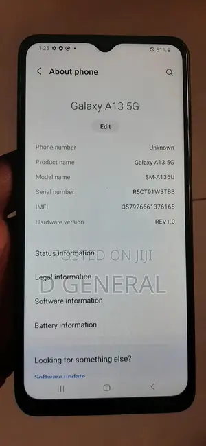Samsung Galaxy A13 5G 64 GB Black
