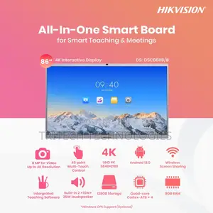 Hikvision Ds-D5c86rb/B 86-Inch Interactive Display With Webcam