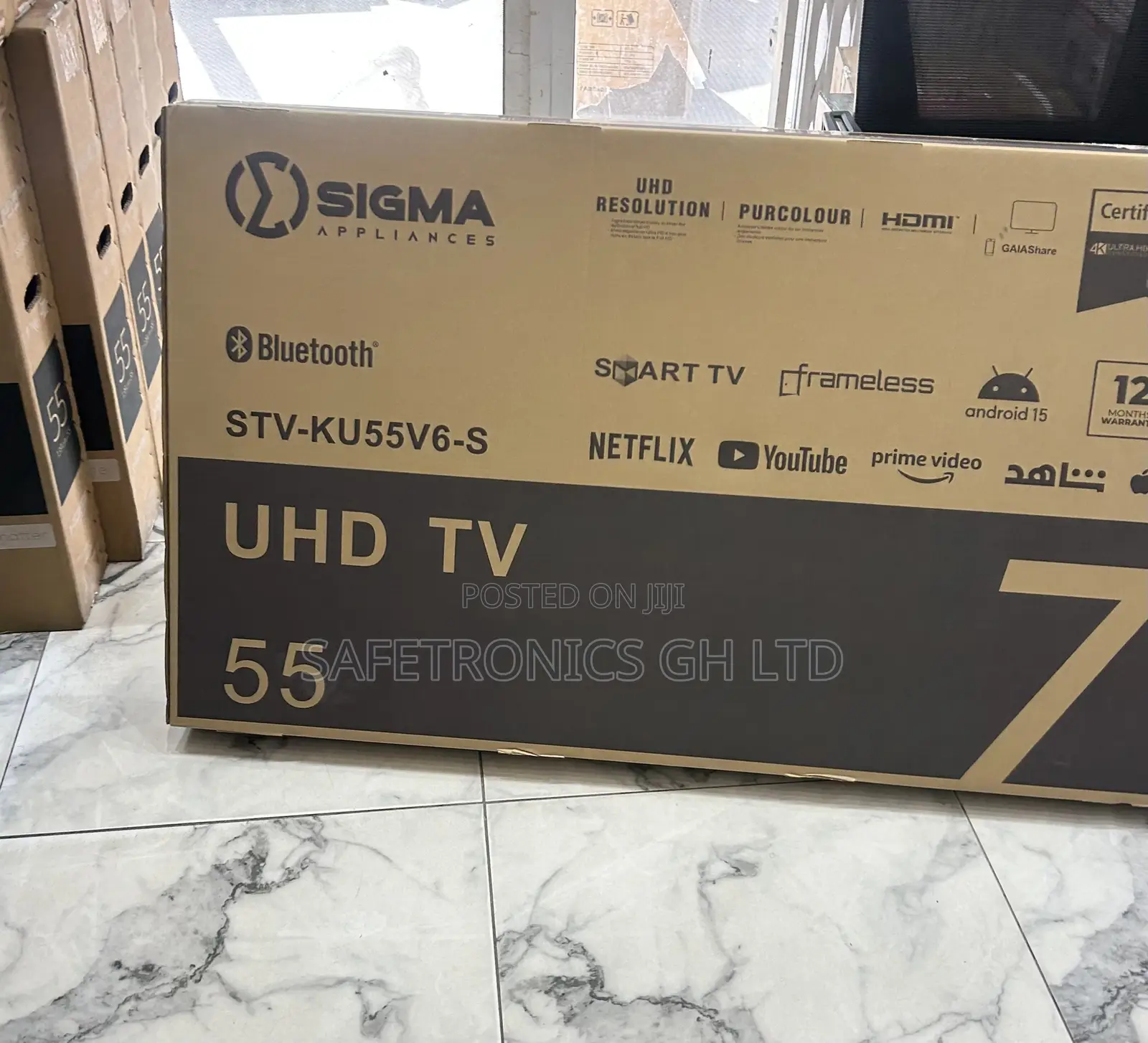 Ultra-Sleek Sigma 55 Inch Led Digital Satellite Smart Tv