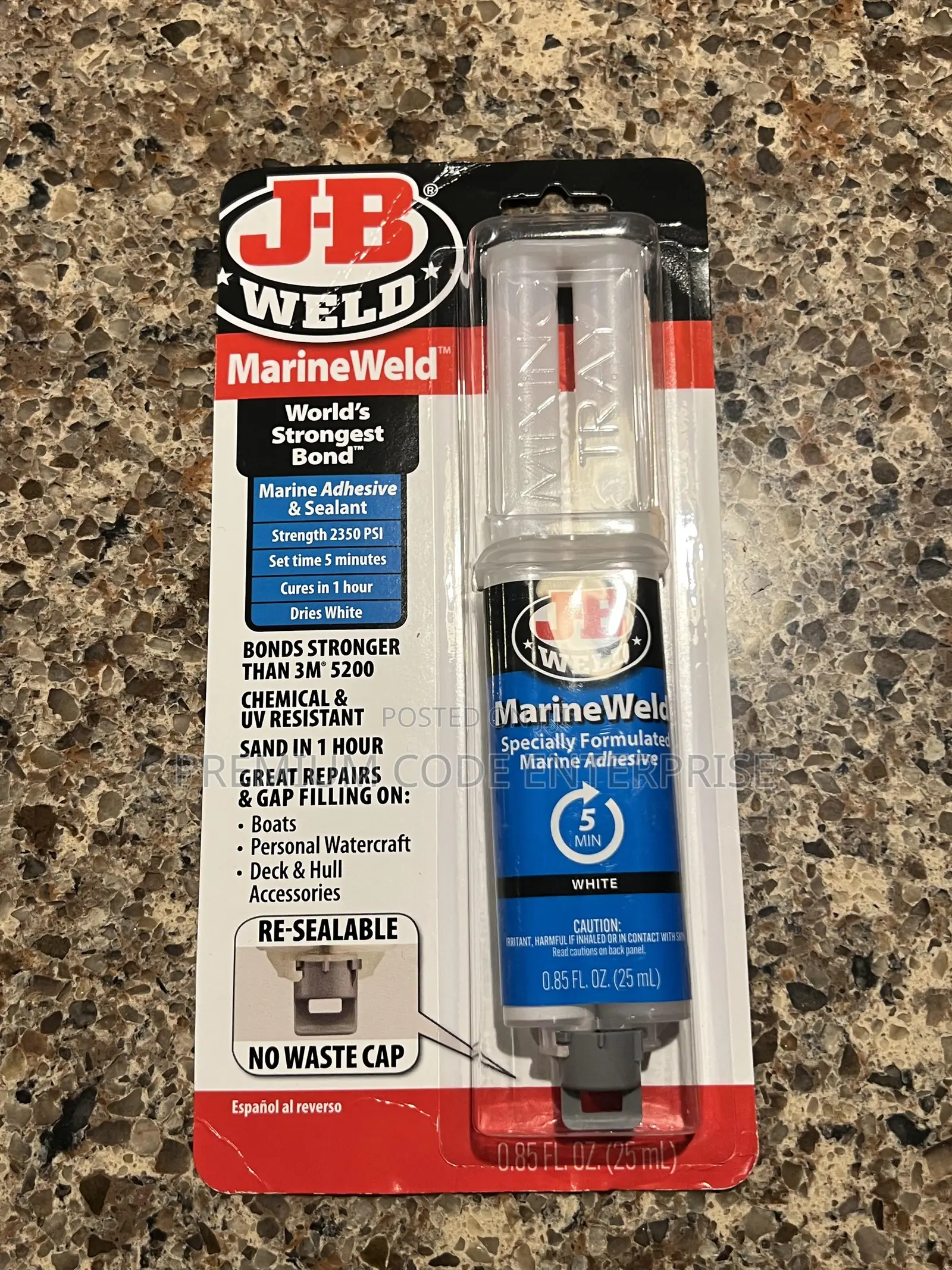 J-B Weld Marineweld – Waterproof, Chemical Petroleum Resistant