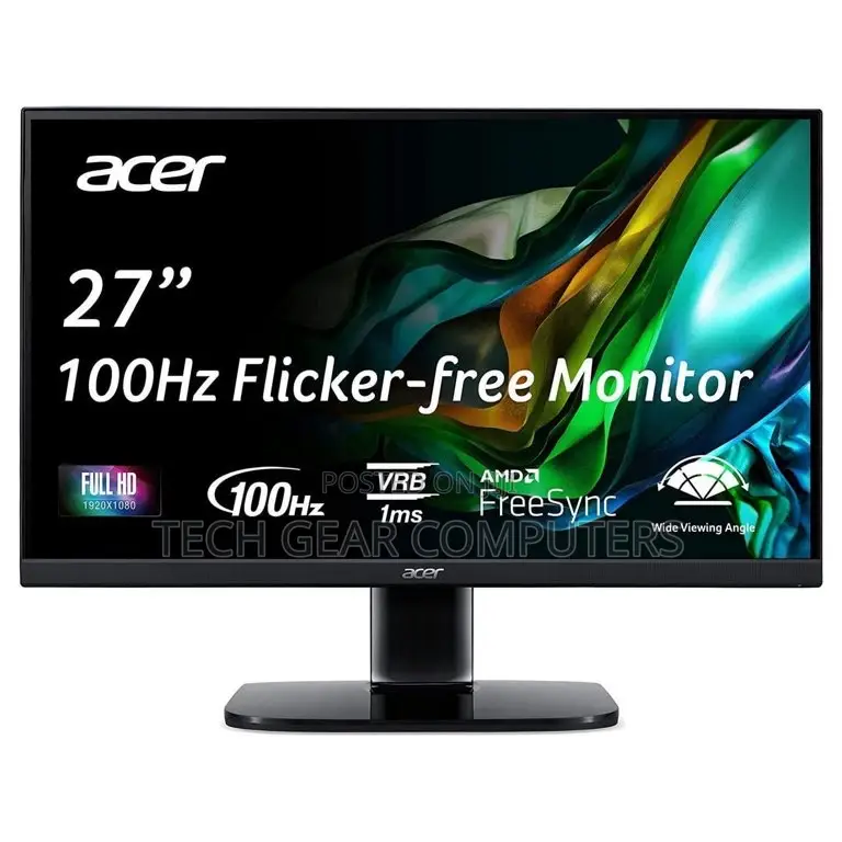 Acer Kb272 Ebi 27" Ips Full Hd (1920 X 1080) Zero-Frame Gaming Office