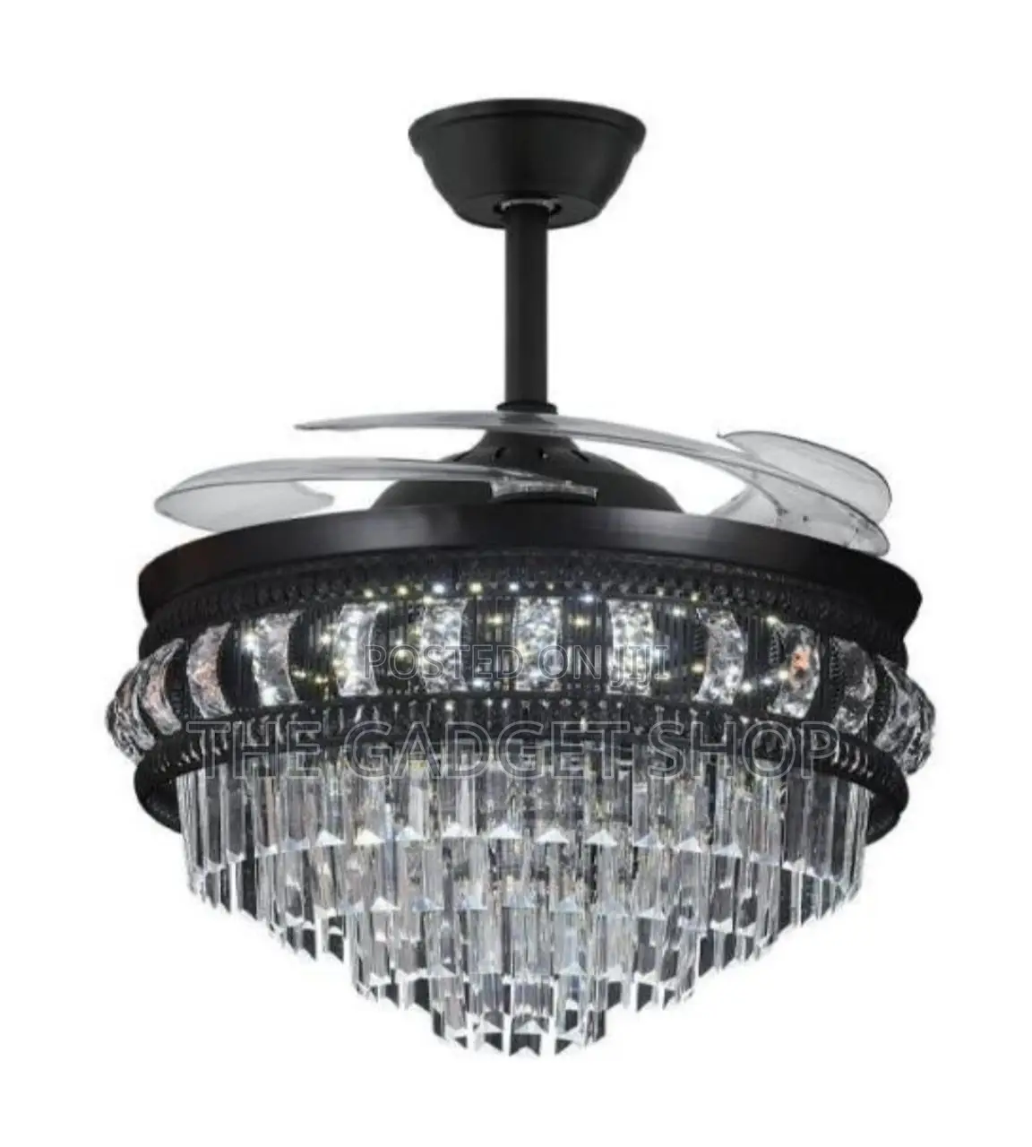 Black Ceiling Fan With Light