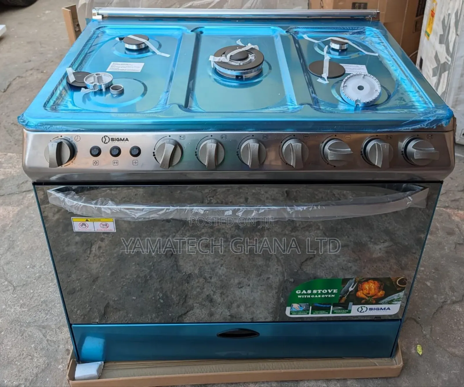 Sigma 90x60 5 Burner Gas Oven And Grill With Chicken Roaster