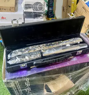 Metallic Flute With Case