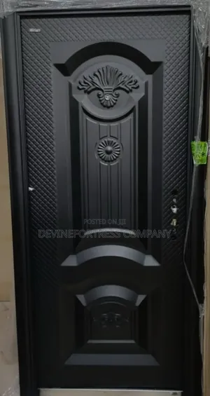 Quality Strong and Rough Black Door ,Original Sed at at Devinefortress