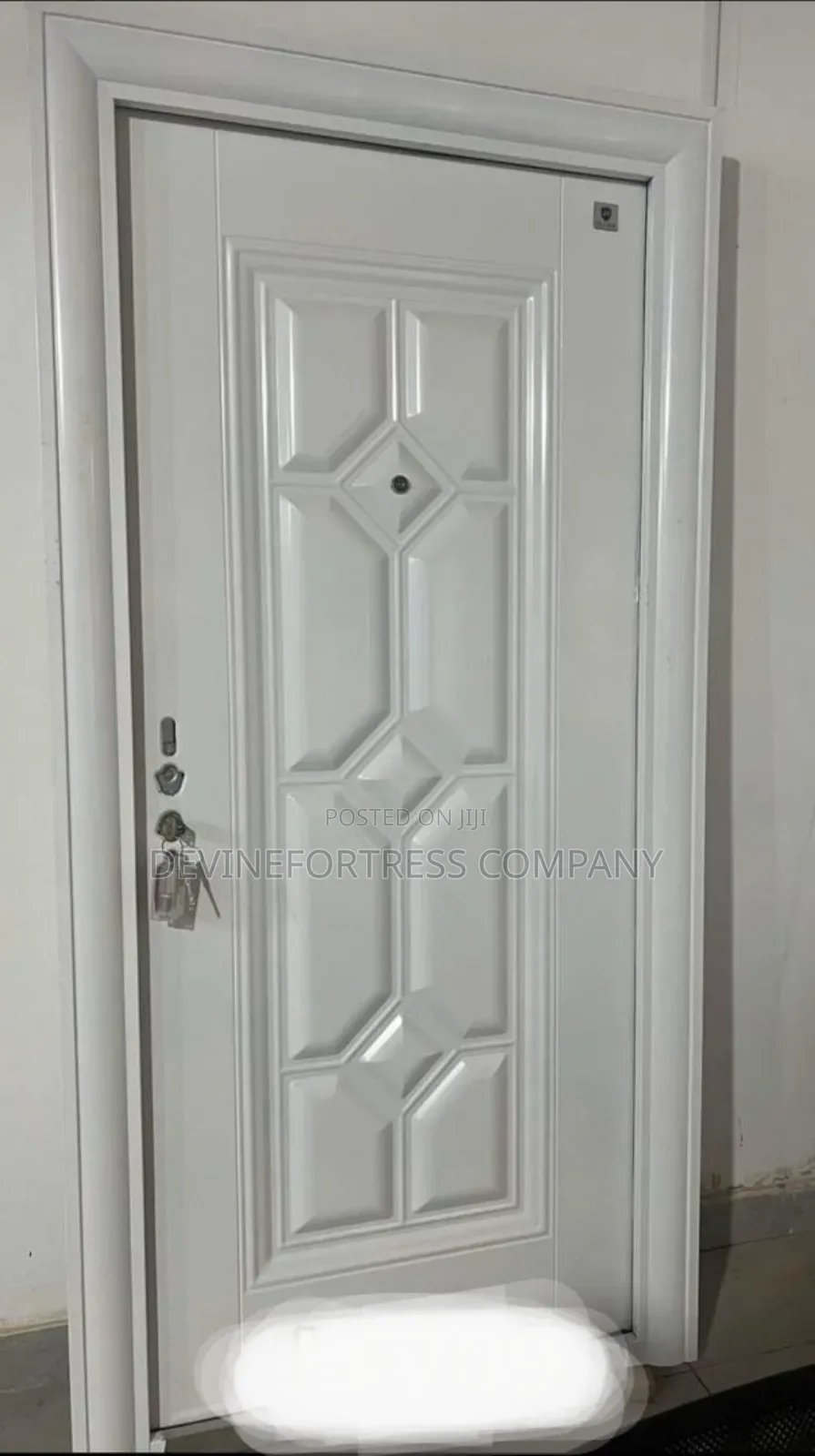 Quality Elegant Security Door White for Bedroom and Entrances