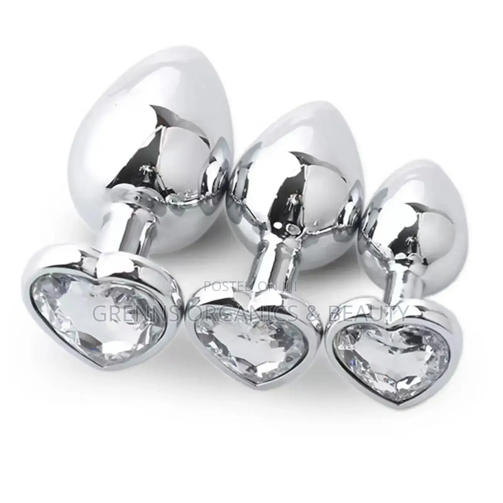 Metal Anal Plug 3 Pieces Set