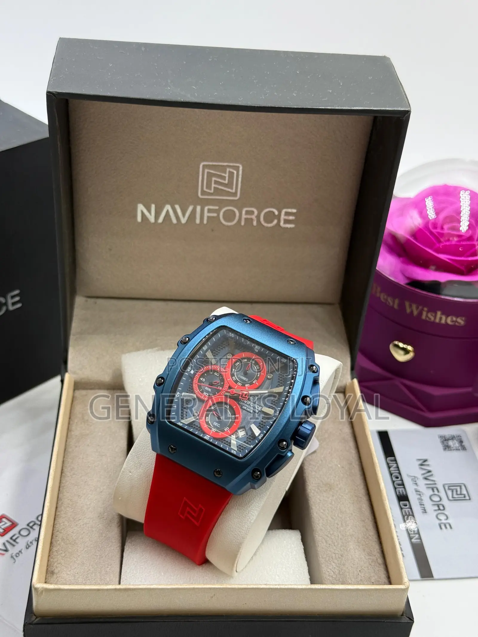 Naviforce Men's Analog Sports Chronograph Watch.