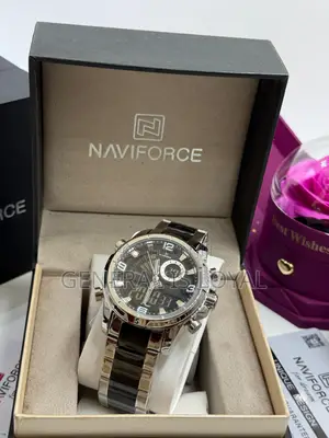 Naviforce Multi Zone Gold Black Watch Stainless Steel
