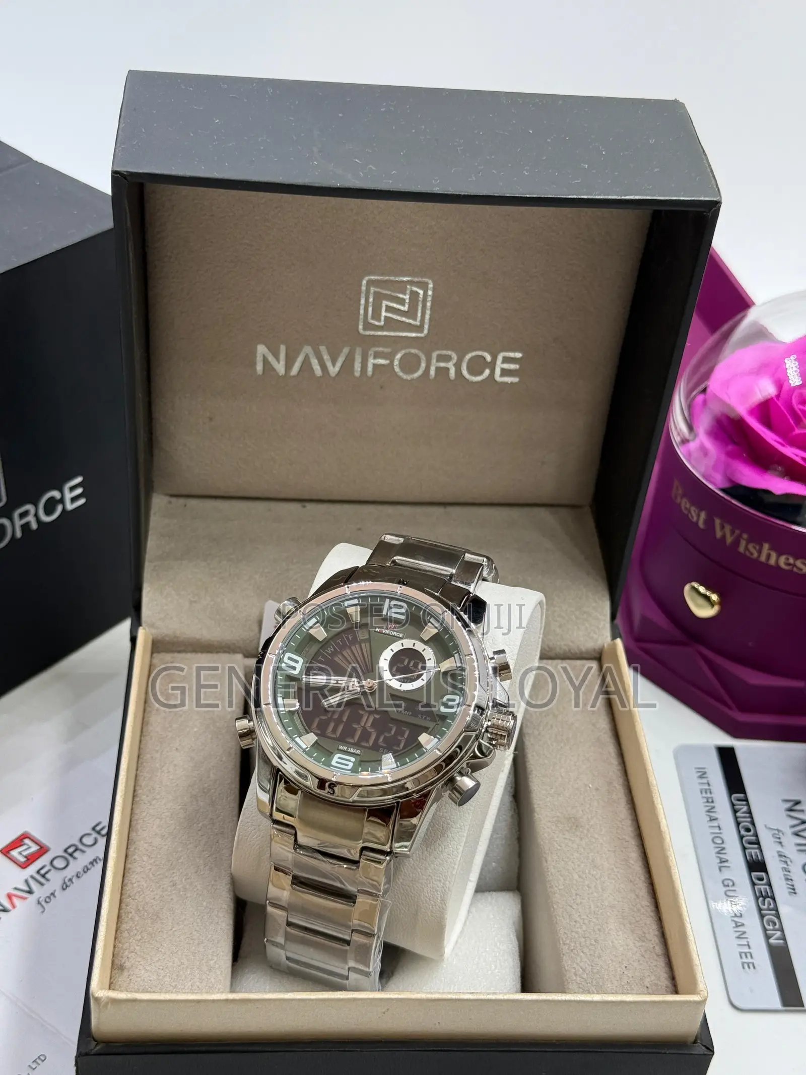 Naviforce Multi Zone Gold Black Watch Stainless Steel