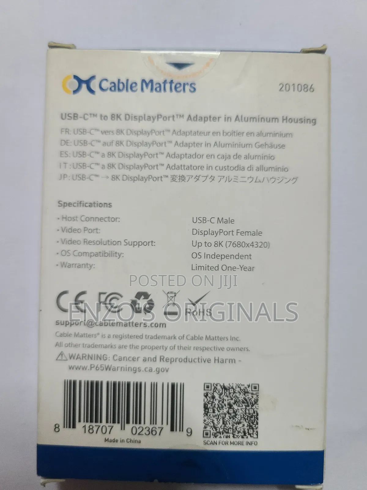 Usb-c To 8k Display Port  Adapter High Resolution & Quality