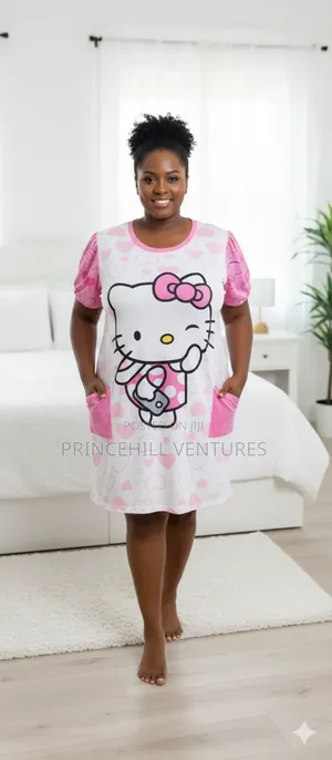 Free Size Nightwear / Night Wear/ Gown With Pocket
