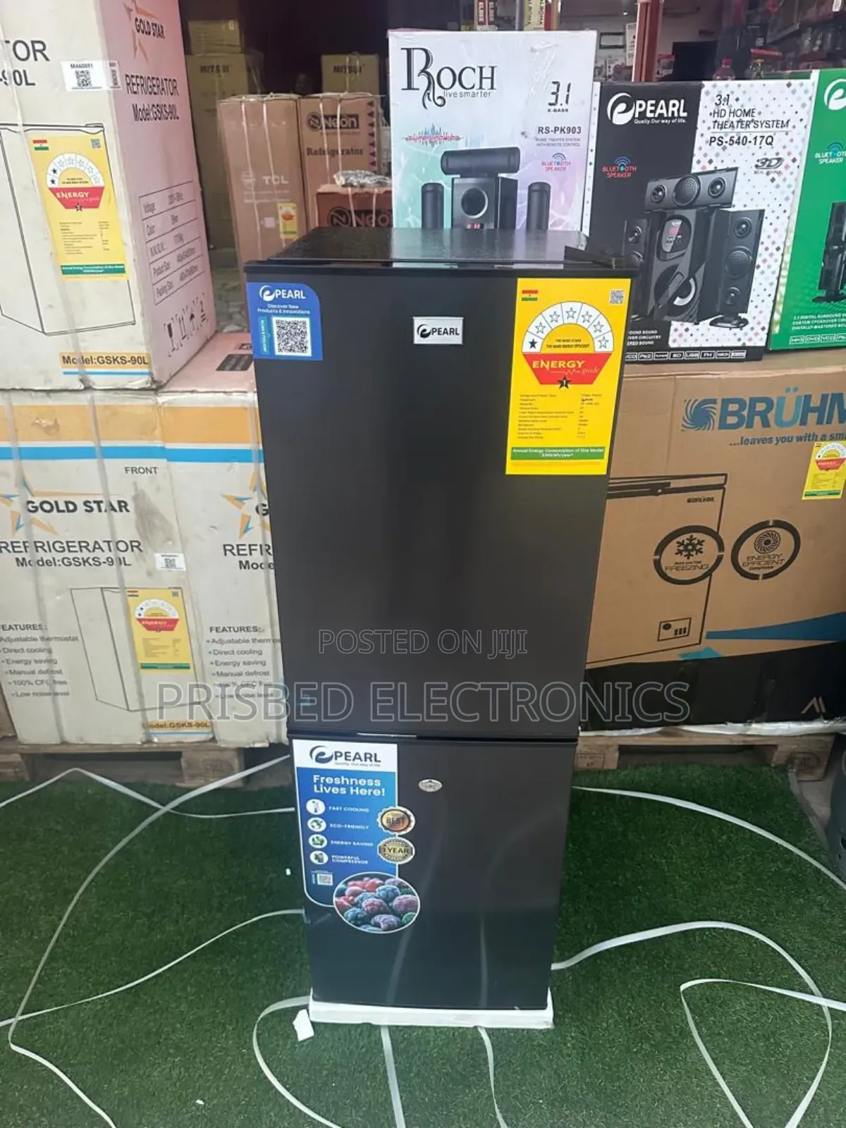 Pearl Table Top Double Door Fridge 102 Litres