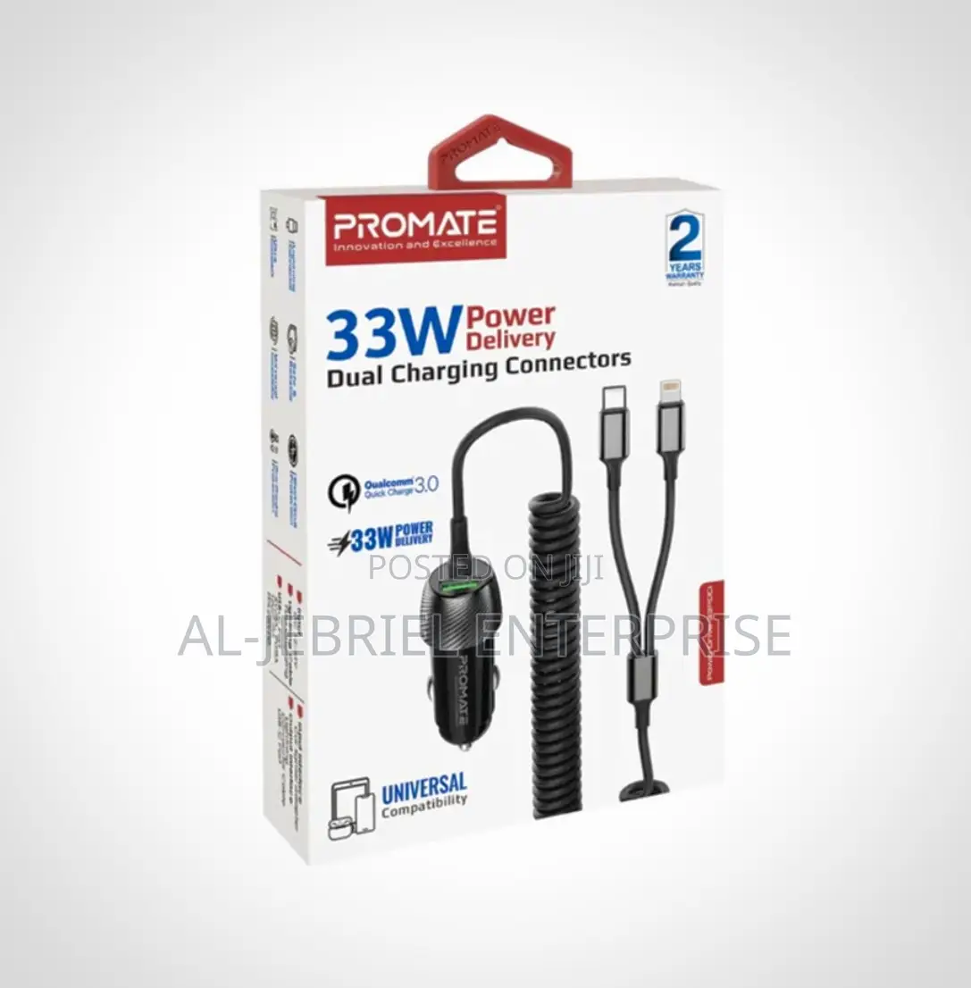 Promate 33w Car Charger