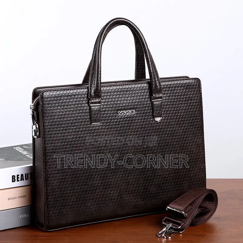 Gorchis Classic Leather Anti-Theft Laptop Bag