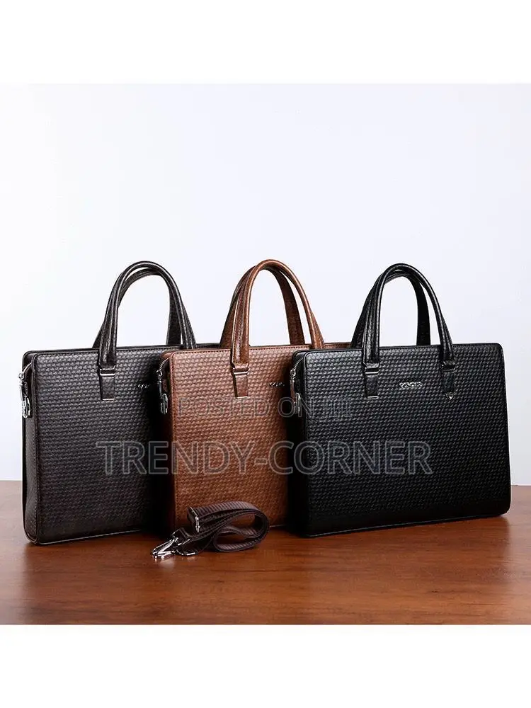 Gorchis Classic Leather Anti-Theft Laptop Bag