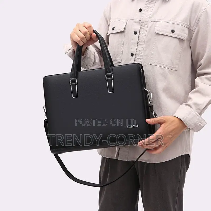 Gorchis Classic Leather Anti-Theft Laptop Bag