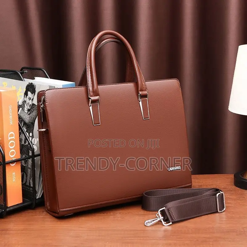 Gorchis Classic Leather Anti-Theft Laptop Bag