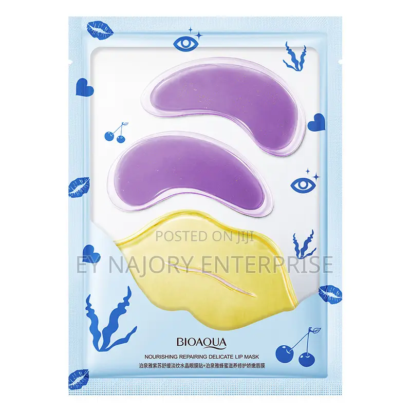 Under Eye Mask + Lip Mask Combo – Brighten Eyes Moisturize Lips