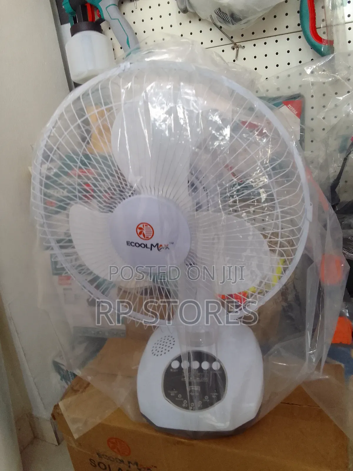 Ecoolmax Table Top Solar Fan With Led Light