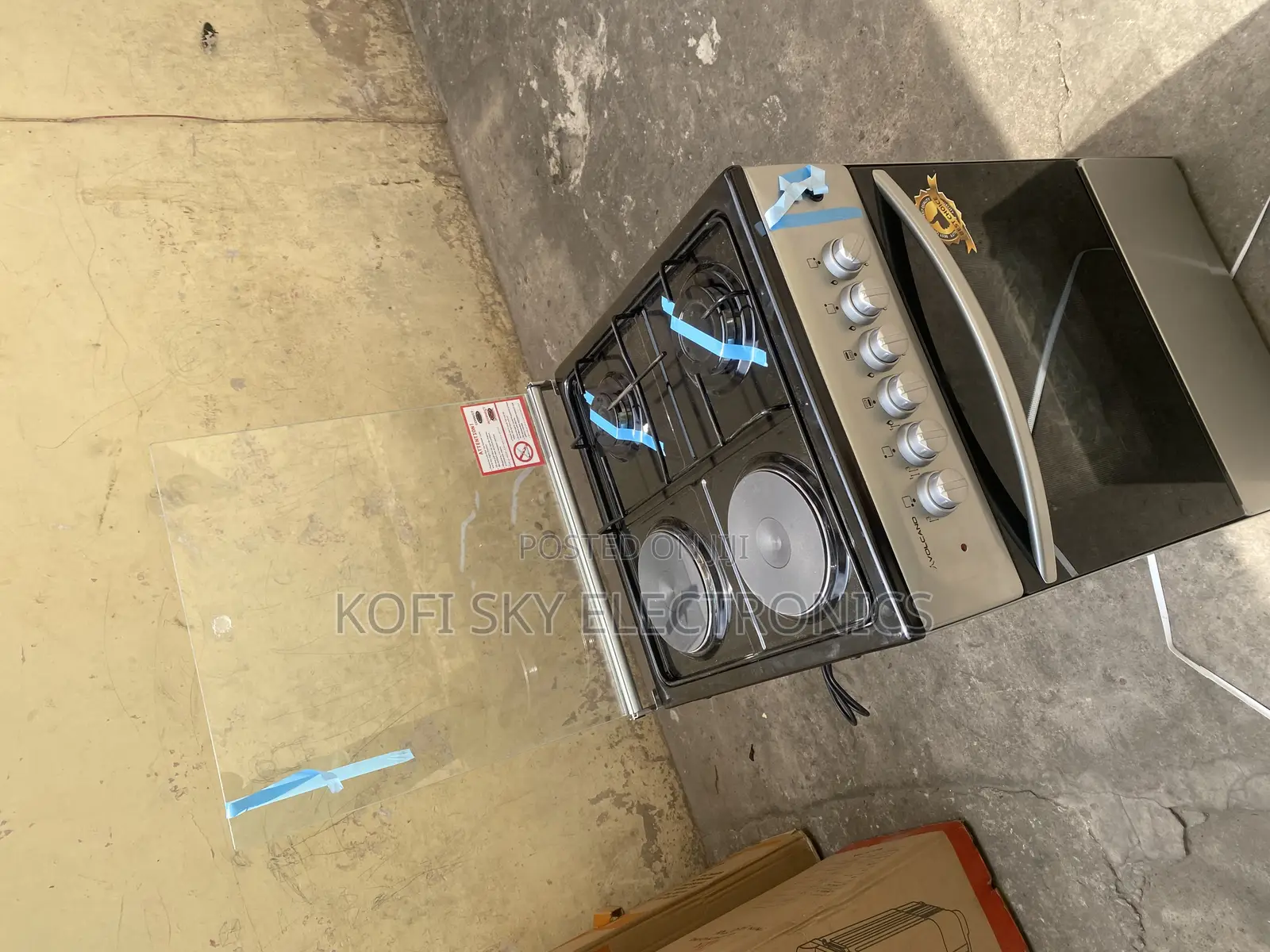Safest Volcano 2gas 2electric Gas Cooker Oven