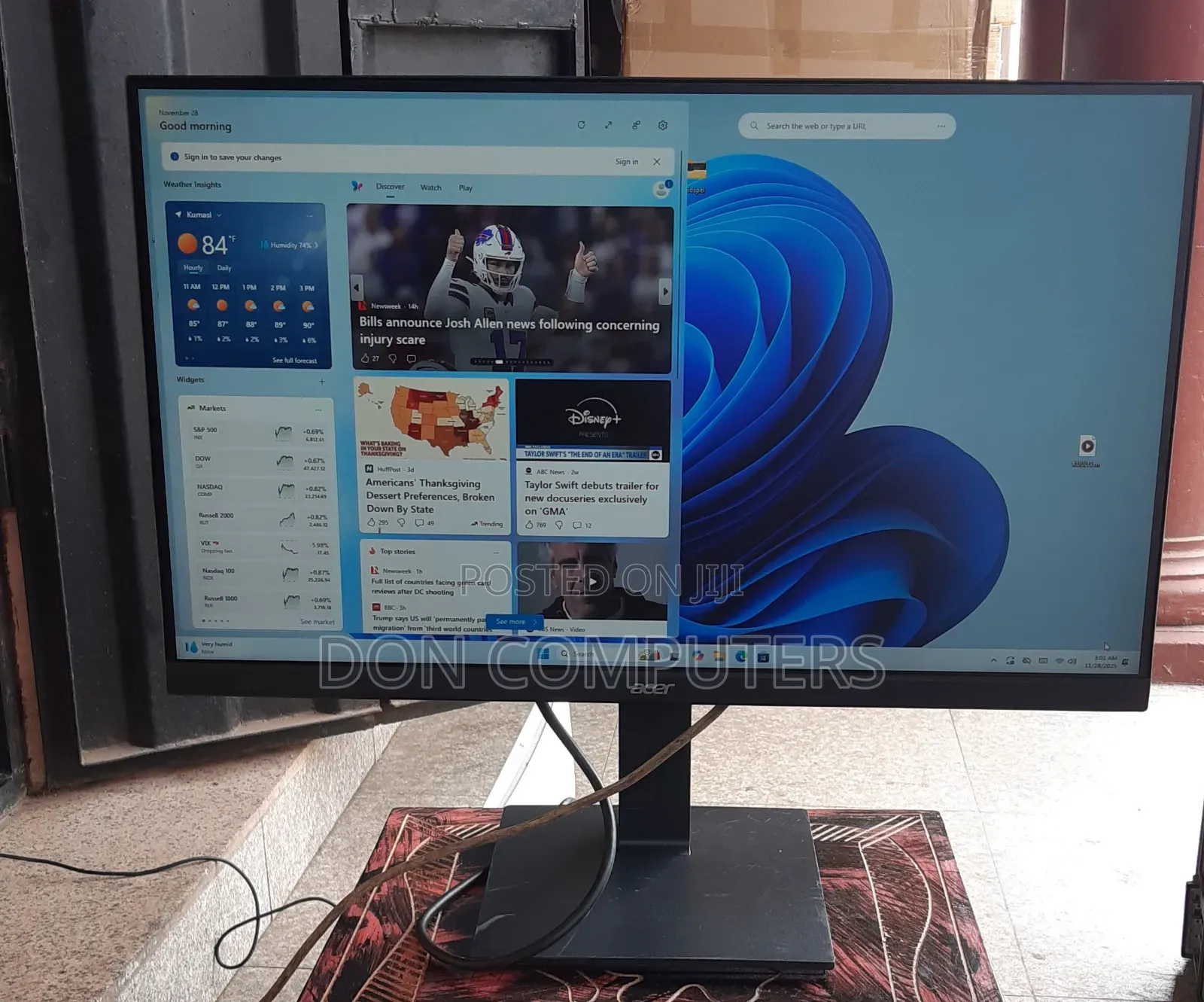Acer 27 Inches Full Hd Ips Edgeless Monitor in Kumasi Metropolitan ...