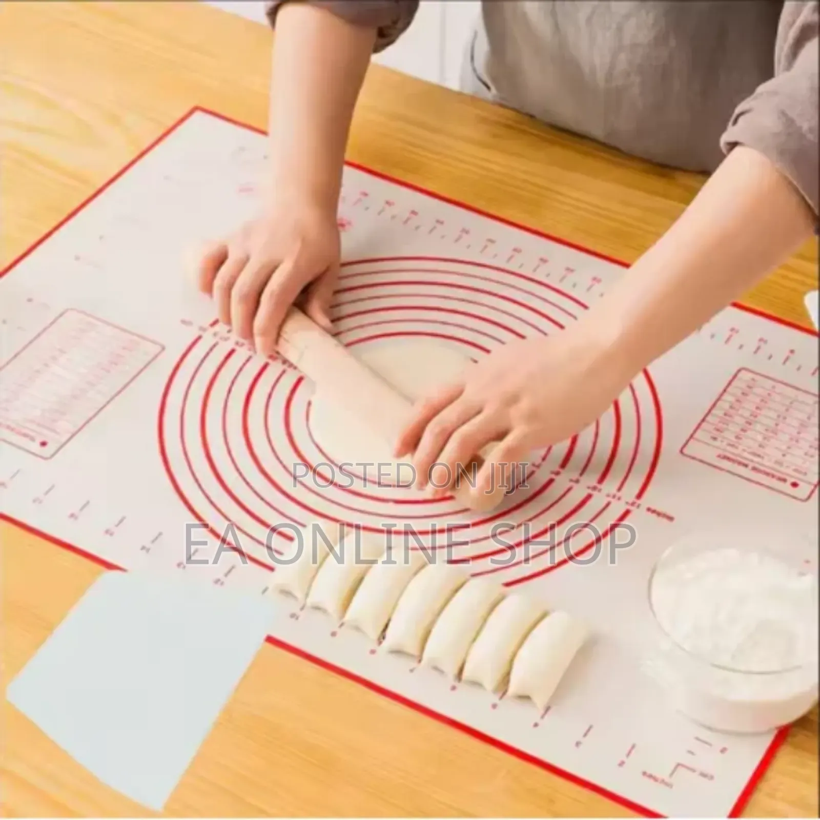 Reusable Silicone Heat Resistant Kneading Rolling Dough Mat 40x30cm