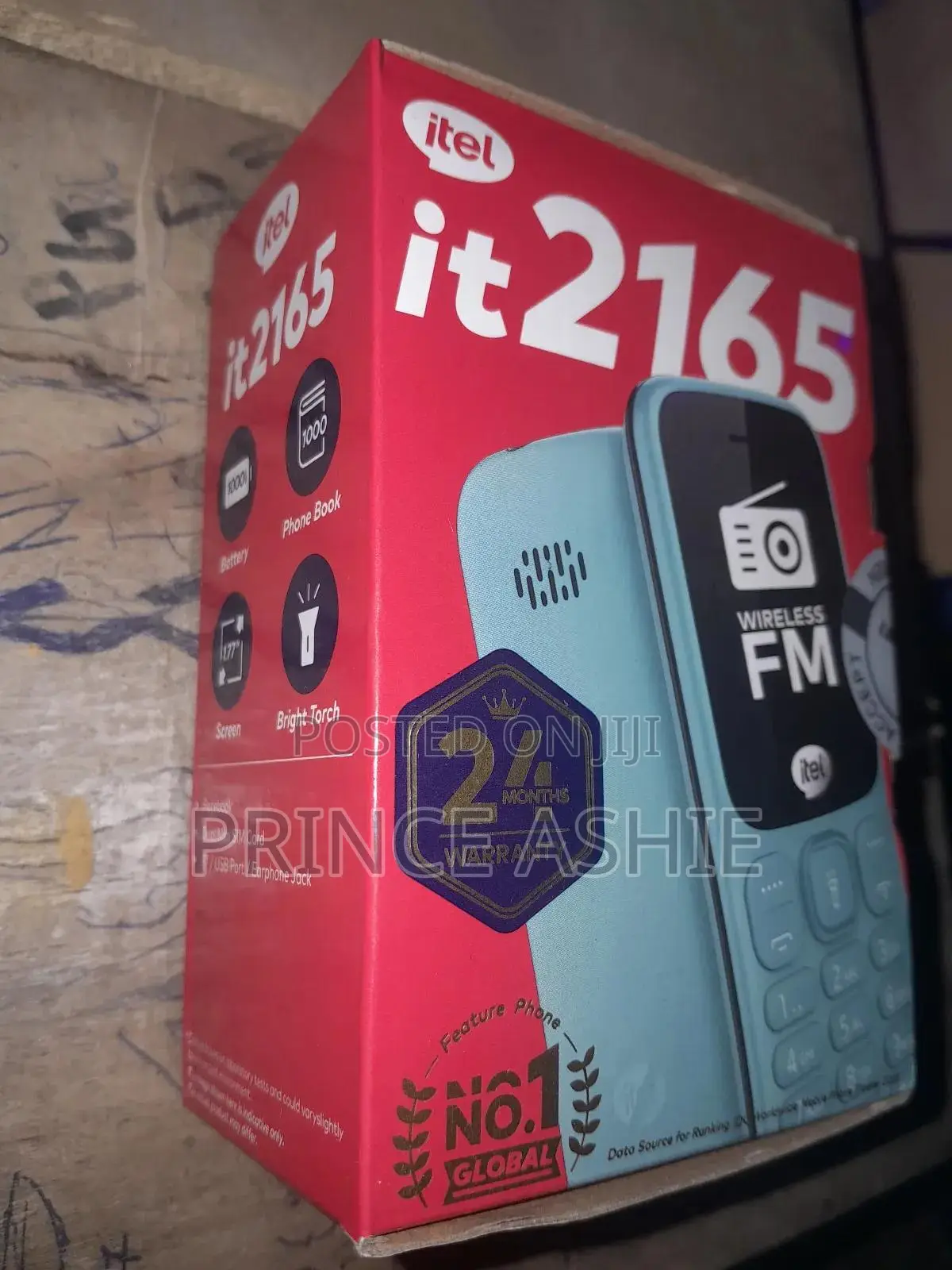 New Itel it2165 Black