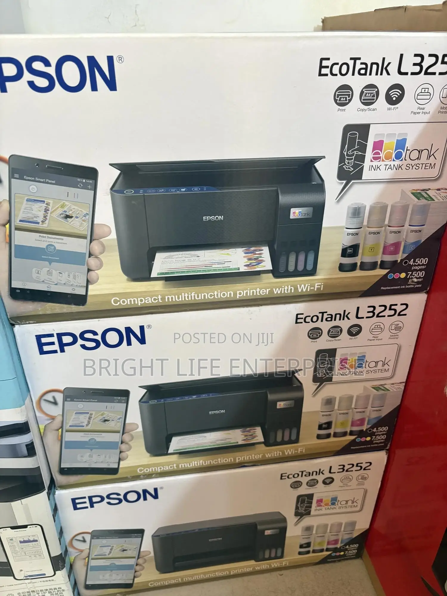 Epson Ecotank L3252 Print Scan Copy Colour Printer in Tesano - Printers ...