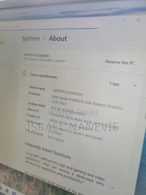 Laptop Asus ROG Zephyrus G14 16GB AMD Ryzen 9 SSD 1T