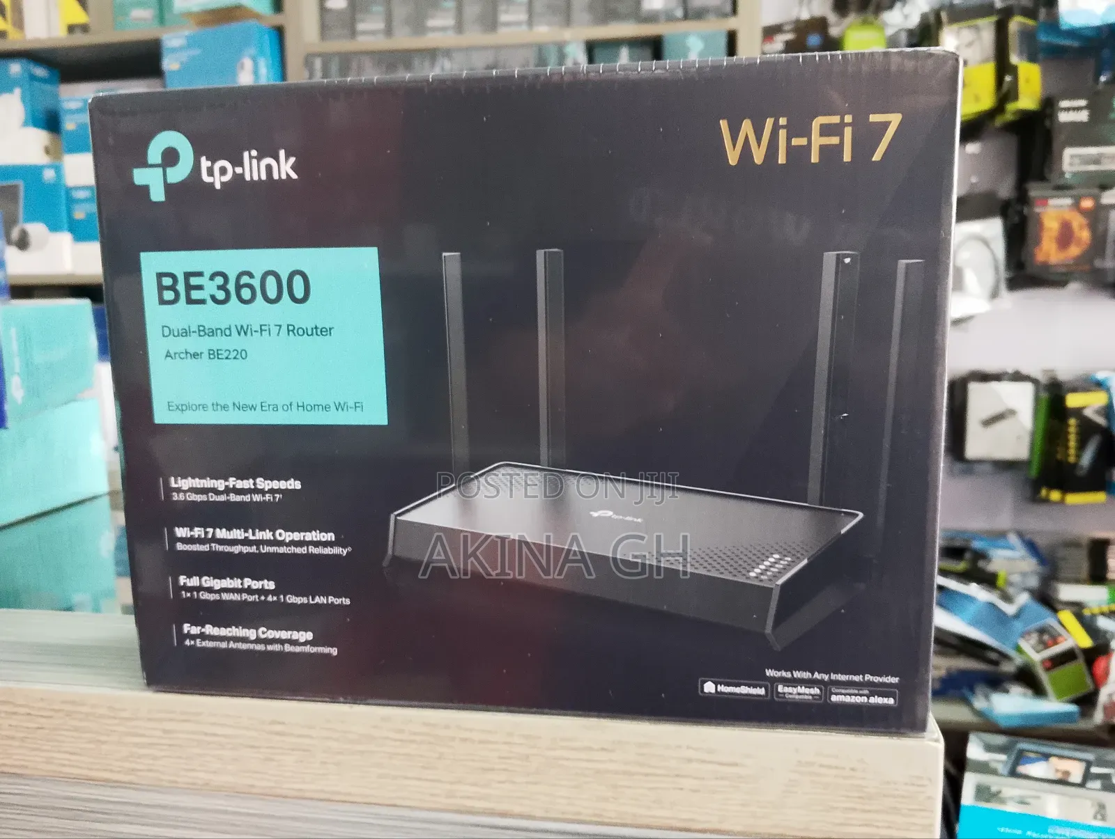 Tp-Link Archer Be220 Be3600 Dual-Band Wi-Fi 7 Router