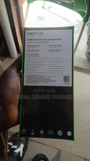 New Infinix Hot 60i 128 GB Silver