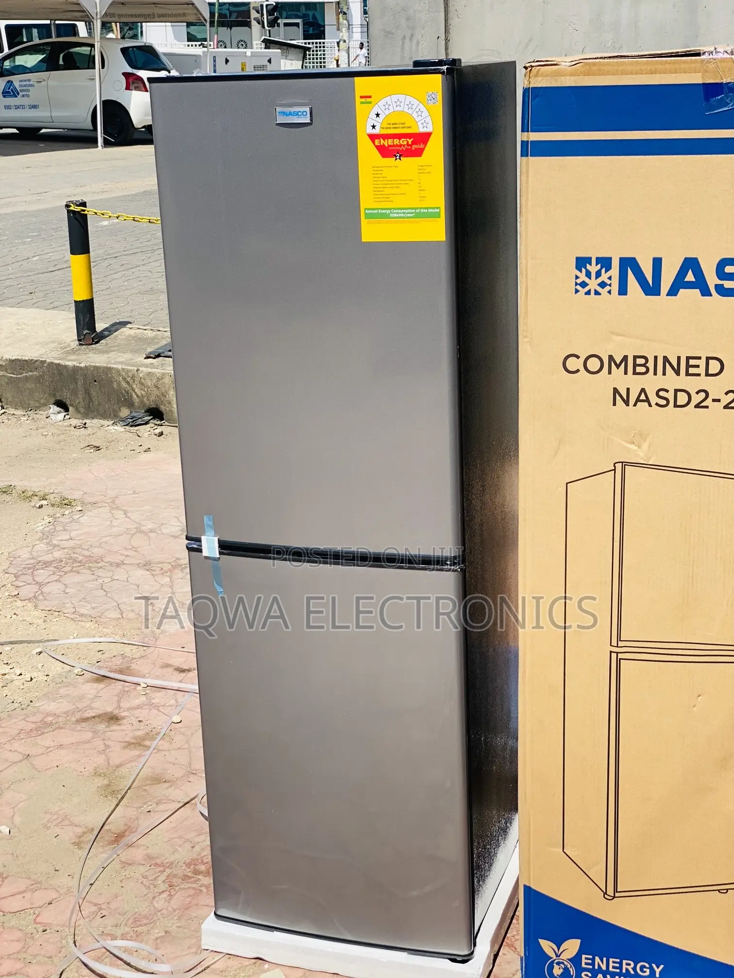 Nasco 158l Bottom Freezer Fridge