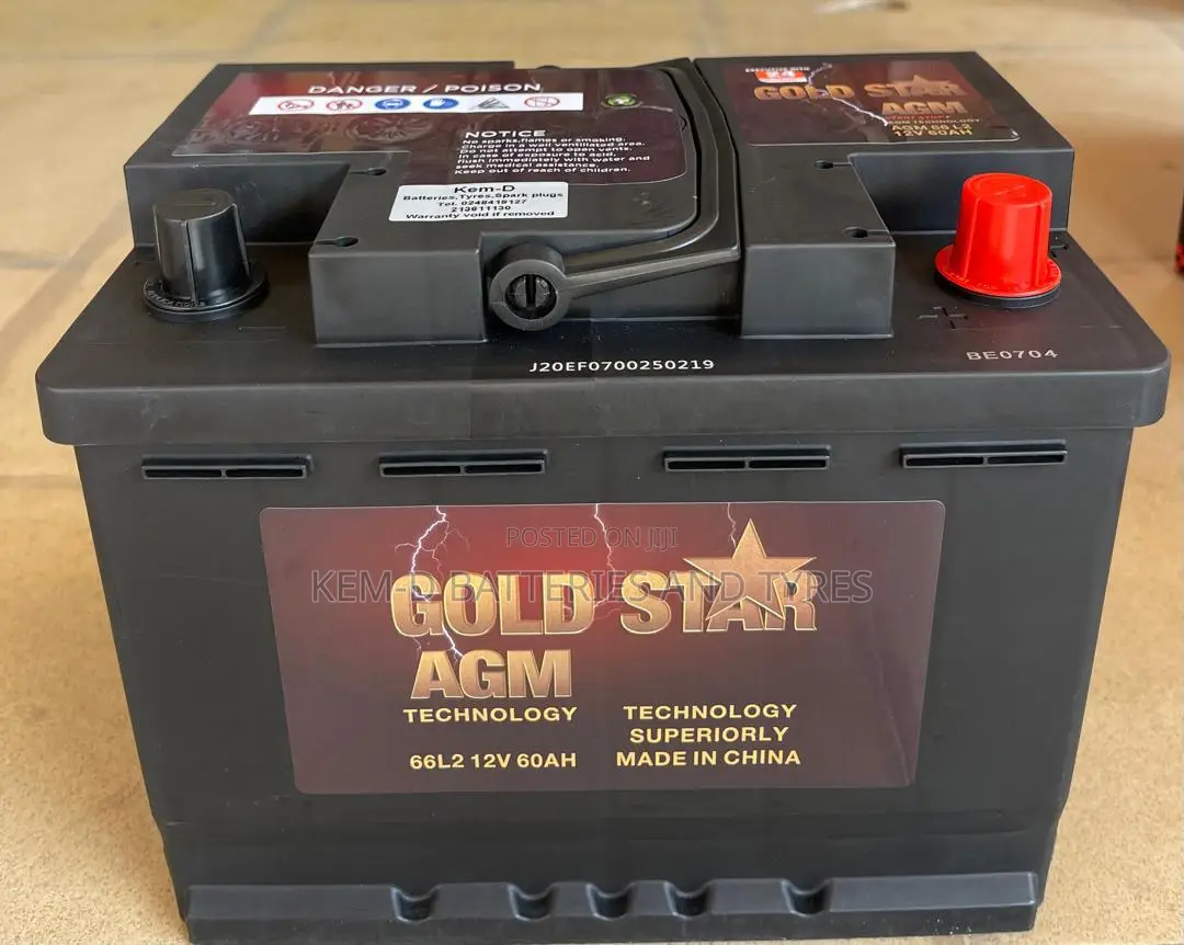 13 Plates Agm Battery for Start Stop Cars + Free Delivery