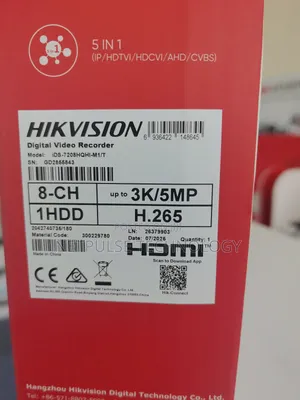 Hikvision 8-Channel Acusense Hybrid DVR Ids-7208hqhi-M1/T