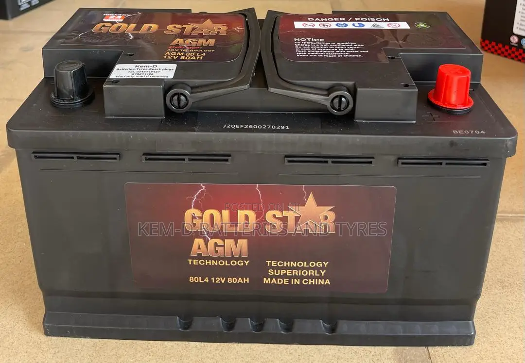 Agm / Start Stop Battery 80ah 12v _ Free Delivery