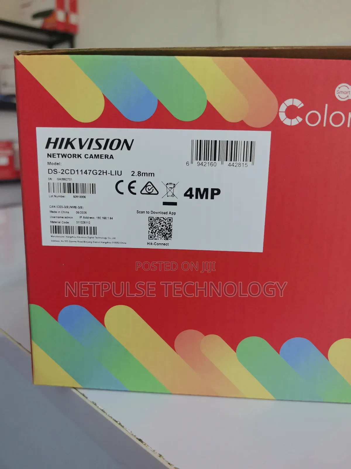 Hikvision Ip Camera 4mp Ds-2cd1147g2h-Liu