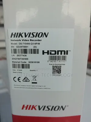 Hikvision 4-Channel NVR (Network Video Recorder) - Ds-7104ni-Q1/4p