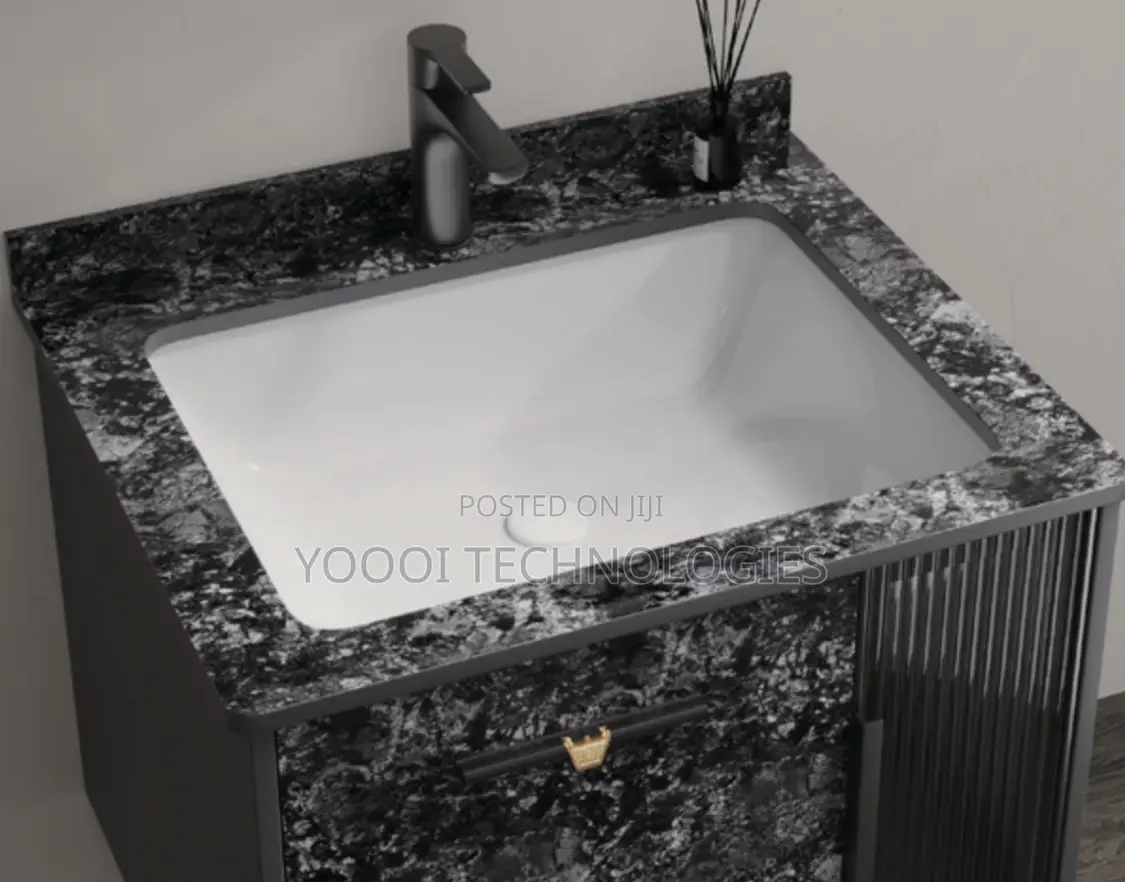 Solid Wood Multi Storage Bathroom Cabinet Basin