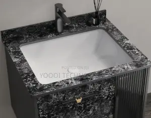 Solid Wood Multi Storage Bathroom Cabinet Basin