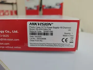Hikvision Power Supply.96 W, 12 VDC Ds-2fa1208-C16