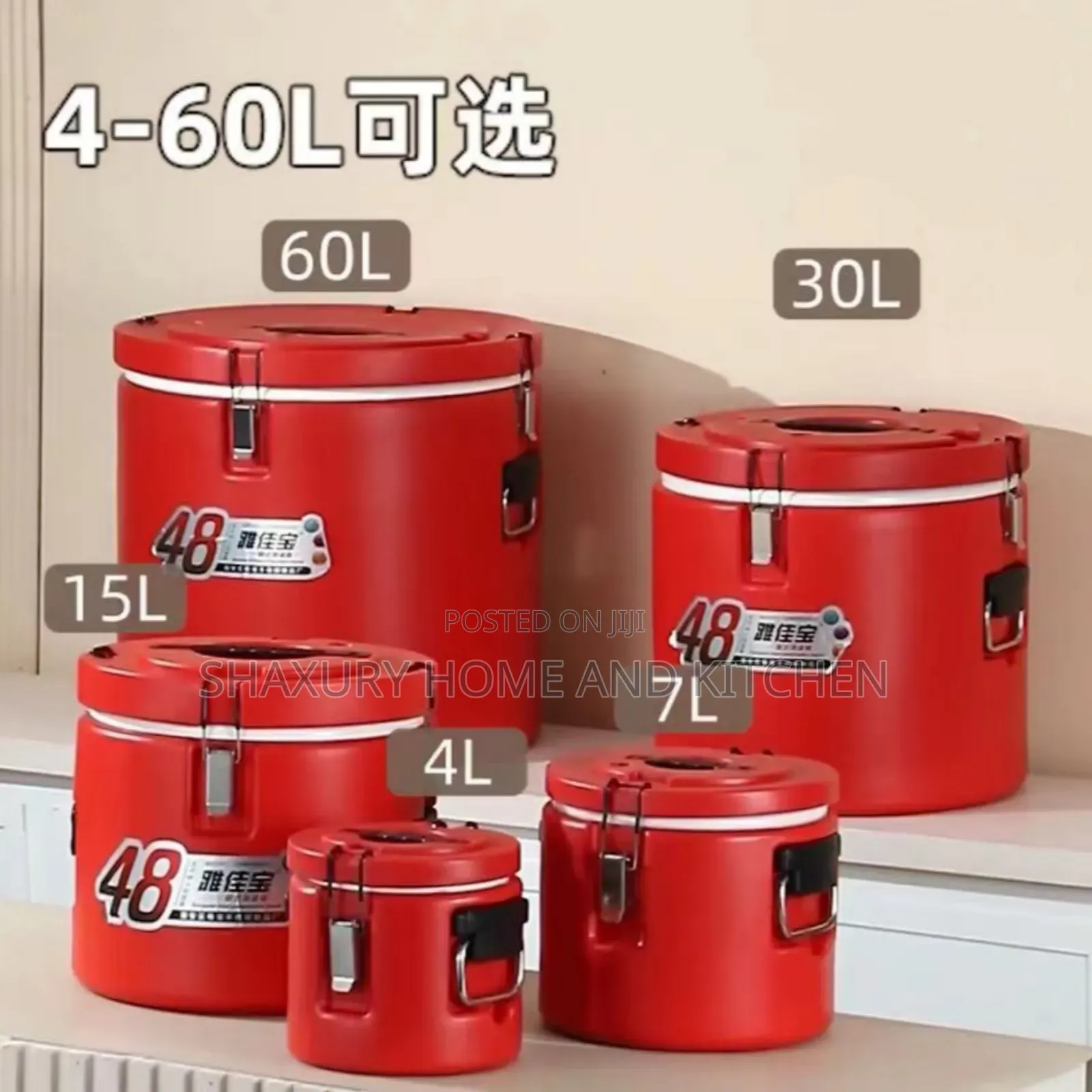 48-Hour Insulated Food and Drinks Warmer/Cooler- 5pcs