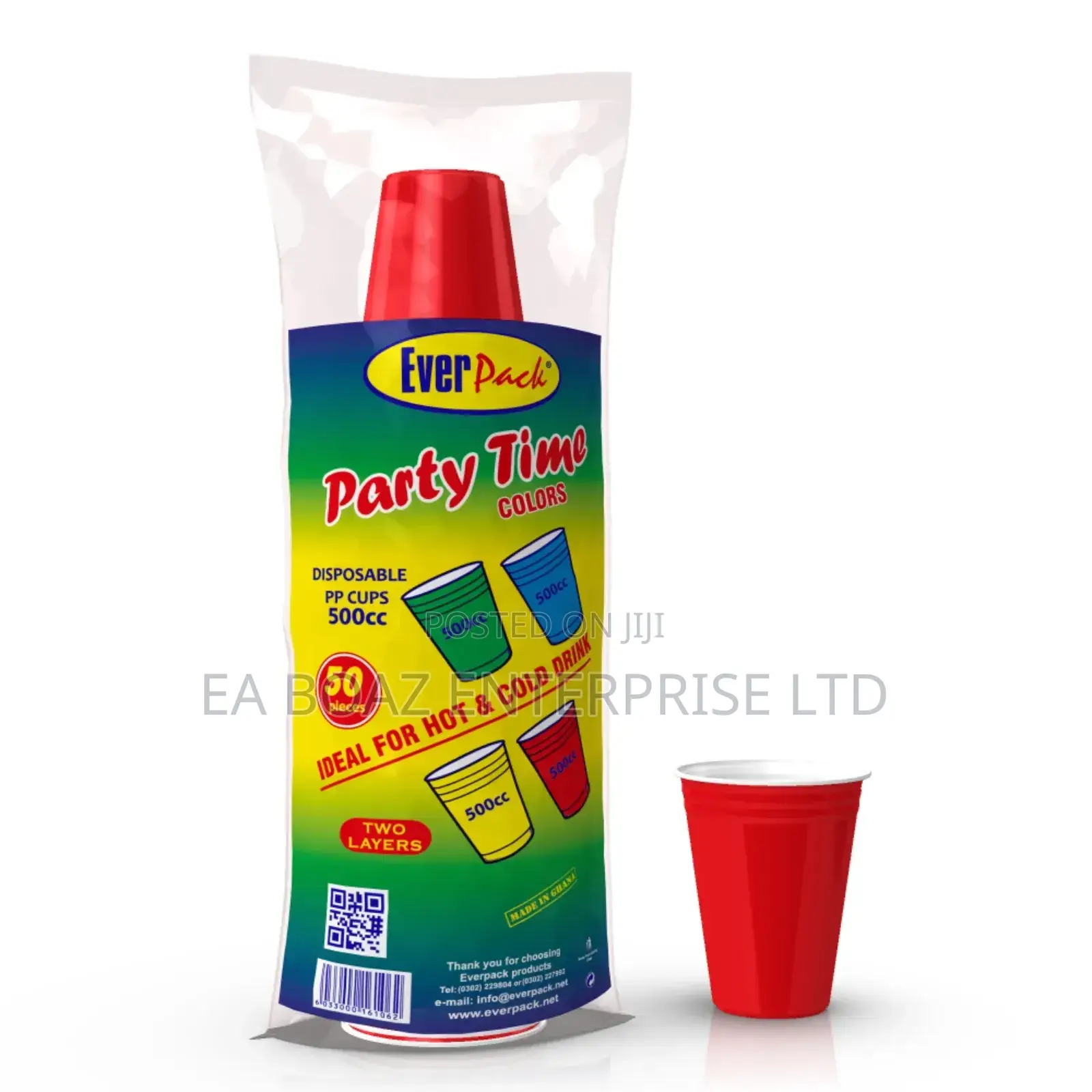 Everpack Disposable Design Paper Cups 50pcs